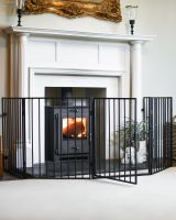 Five Panel Fire Protector with Front Opening Door