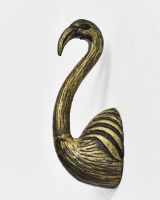 Black & Gold Flamingo Wall Bust
