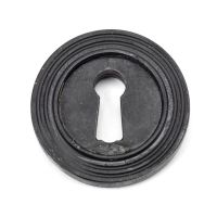 Black Iron Beeswax Round Beehive Escutcheon