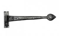 Hammered Black Iron Door Hinge