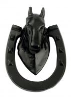 Black Iron "Horse & Shoe" Door Knocker