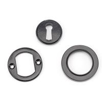 Black Iron Round Escutcheon Parts