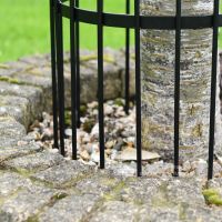 Black Iron Tree Guard Ground Spikes