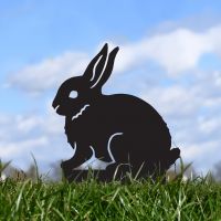 Black Leveret Hare Silhouette in Situ