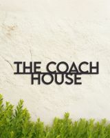 Black Modern Minimalist House Name Sign