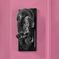 Black Brass Dormouse Door Knocker