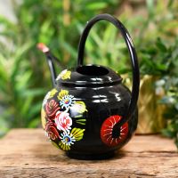 Black Narrowboat Style Watering Can