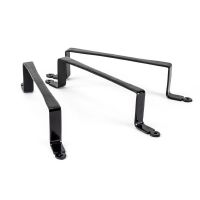 Oak & Black Iron Rim Lock and Knob Set brackets