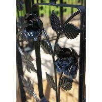 Flower Design on the "The Royal Alexandria" Wrought Iron Pavilion