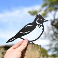 Scale Shot of Black Skylark Steel Fence Topper