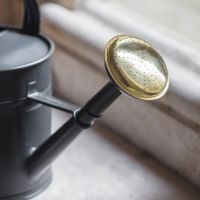 Close-up of the Brass on the End of the Traditional Watering Can in Situ