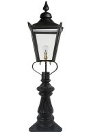 Black Victorian Fluted Patio & Driveway Light 103cm