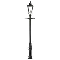Victorian Lamp Post Set in Black 