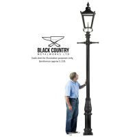 Black Victorian Lamp Post Set to Scale