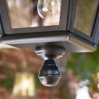 close-up of the Finial on the Bottom of the Black Victorian Outdoor hanging Lantern
