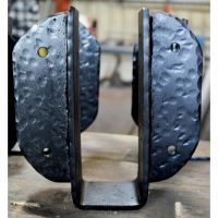 Blacksmith Joist Hanger in a Black Finish