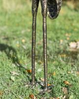 Close up of crane standing legs