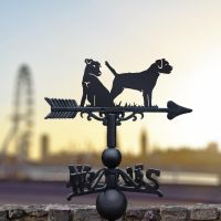 Weathervane with Border Terrier and Jack Russell Motif