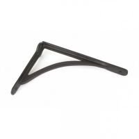 Curved Beeswax Curved Iron Shelf Bracket