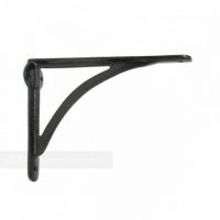 Curved Black Iron Shelf Bracket 