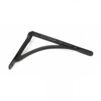 Curved Black Iron Shelf Bracket 