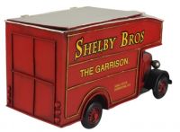 Red Vintage Van Storage Box Back