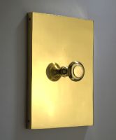 Rectangular Brass Pull Plate