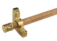 Wooden Carpet Rod Complete with Ornate End Cap