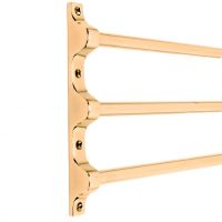 Three Polished Brass Bar Window Security