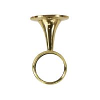 Medium Brass Ring Curtain Bracket
