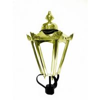 Hexagonal Concordia Lantern Finished in Polished Brass