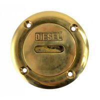 Water Diesel Boat Cap in a Polished Brass Finish 