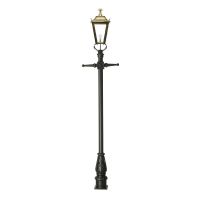 Antique Brass Dorchester Lamp Post & Lantern Set 3.25m