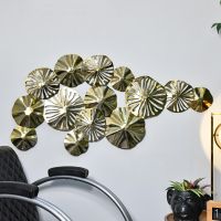 Brass Lilly Pad Wall Art in Situ in the Home