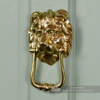 Brass Mayfair Lion Door Knocker