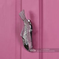 Bright Chrome Fish Door Knocker