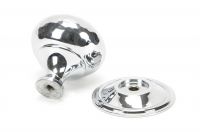Bright Chrome Hammered Mushroom Cabinet Knob - 38mm Parts