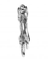 Bright Chrome Running Fox Door Knocker