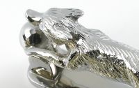 Bright Chrome Running Fox Door Knocker
