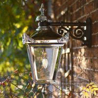 Bright Chrome Suspended Victorian Wall Lantern