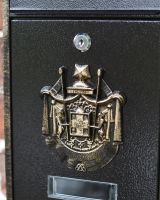 Gold Emblem on Post Box 