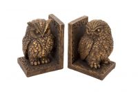 Bronze Effect Detailed Owl Bookends