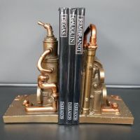 Bronze Effect Steampunk Inspired Bookends