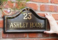 Bronze Finish Traditional House Name Sign