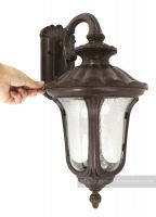 Bronze Top Hanging Garden Wall Light