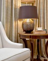 Brown and Gold Table Lamp In Situ 
