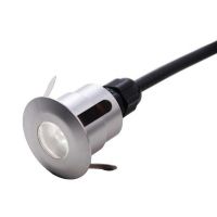 Solid Brass "Cyclops" Brushed Aluminium Ground Light