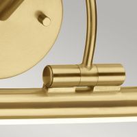 Brushed Brass on LED Light 