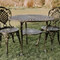 Close up of Lattice Design on Brushed Gold "Wentworth" Design 