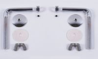 Chrome Rod Hinge Pair